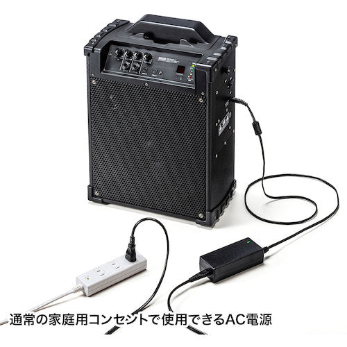 ＳＡＮＷＡ　ワイヤレスマイク付き拡声器スピーカー　MM-SPAMP10　1 Ｓ