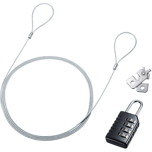 SANWA NobleWedge 슬롯 호환 보안 와이어 다이얼 잠금 SL-82 1 개