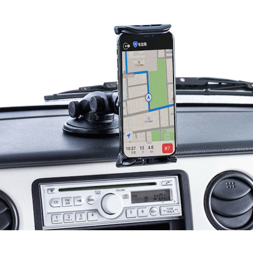 SANWA Car Tablet Holder (Suction Cup Type) CAR-HLD13BK 1 piece