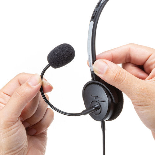 ＳＡＮＷＡ　ＵＳＢヘッドセット　MM-HSU12BK　1 台