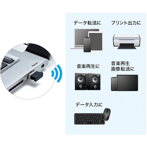 ＳＡＮＷＡ　Ｂｌｕｅｔｏｏｔｈ　４．０　ＵＳＢアダプタ（ｃｌａｓｓ１）　MM-BTUD46　1 個