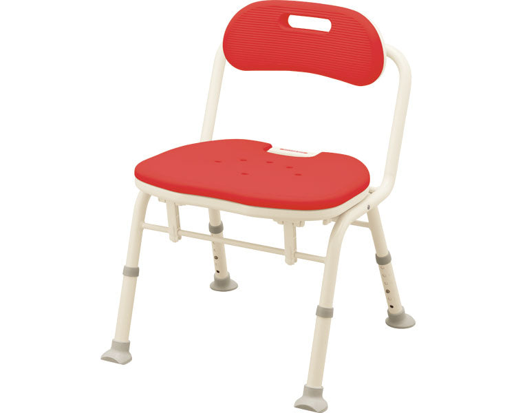 Anju Compact Folding Shower Bench IC with Backrest / 536-362 Red 1 Unit