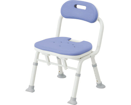 Anju Compact Folding Shower Bench IC with Backrest / 536-360 Blue 1 Unit