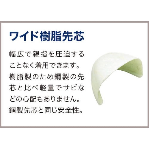 ミドリ安全　ワイド樹脂先芯耐滑安全靴　ＣＪ０１０　２８．０ｃｍ　CJ010-28.0　1 足