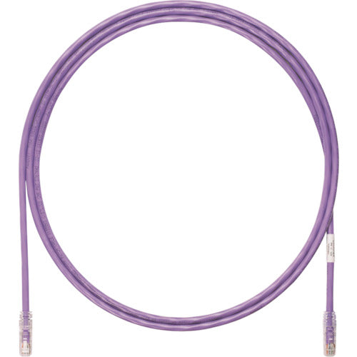 PANDUIT 카테고리 6A UTP 패치 코드 24AWG 단선 케이블 지름:Φ6.4mm 3m 보라색 UTP6AX3MVL UTP6AX3MVL 1개