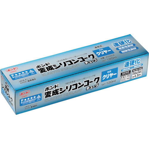 コニシ　ボンド　変成シリコンコーク　クリヤー　チューブ　１２０ＭＬ　＃０５８０４　05804　1 本