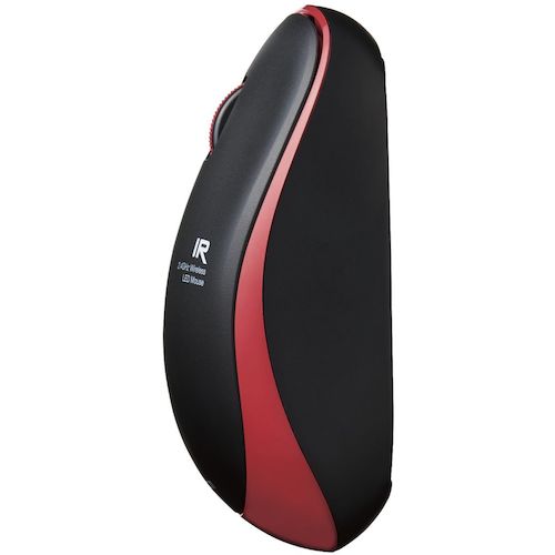 ELECOM IR Mouse ENELO Series Wireless 3 Buttons Power Saving Quiet Buttons Antibacterial Red M-IR07DRSKRD 1 pc