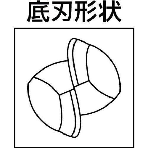 ダイジェット　ボールエンドミル　ワンカットボール（２枚刃・スリムシャンク）　１１ｍｍ　DZ-OCUB2110　1 本