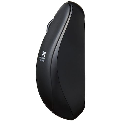 ELECOM IR Mouse ENELO Series Wireless 3 Buttons Power Saving Quiet Buttons Antibacterial Black M-IR07DRSKBK 1 pc