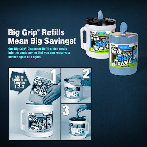 SELLARS TOOLBOX[[R상]] 숍 타월(케이스 부착) 리필용 블루 200 시트 Z400 55207 1권