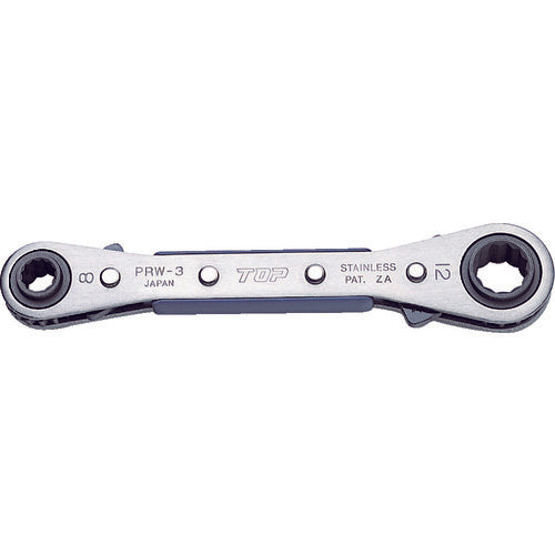 ＴＯＰ　４サイズ板ラチェットレンチ　５．５Ｘ７・６Ｘ８ｍｍ　PRW-1　1 丁