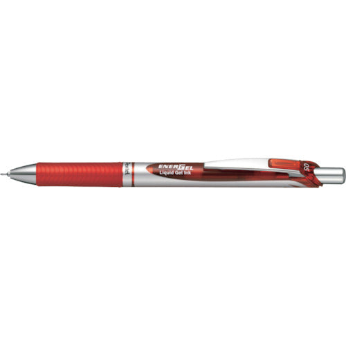 Pentel Ballpoint Pen Energel Knock BLN75 Silver Body Red BLN75Z-B 1 piece