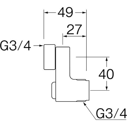 SANEI Retrofit Eccentric Tube PU3-75XS-40 1 bag