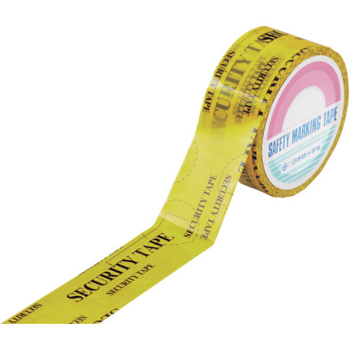 Green Cross Tamper-proof Security Tape Yellow Security Tape-D Transfer Type 50mm Width x 50m 262043 1 Roll