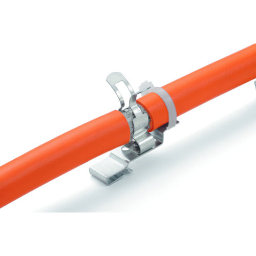 ＨＥＢＯＴＥＣ　ＥＭＣ対策　シールドクランプ　ストレインリリーフ　シールド径１７−２２ｍｍ　ブスバー１０Ｘ３ｍｍ取付用　１０個入り　1025-116　1 袋