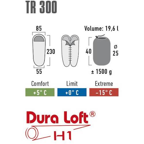 ハイピーク　マミー型寝袋　連結可能タイプ　ＴＲ３００　右側ジッパー　23063　6 個