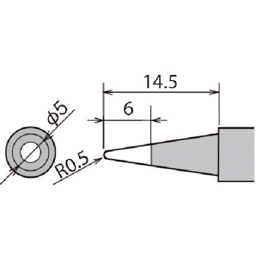 GUT Replacement Tip B Type PX-28RT-B 1 Piece