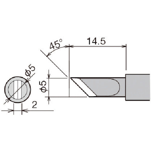 グット　交換こて先　Ｋ型　PX-28RT-5K　1 本