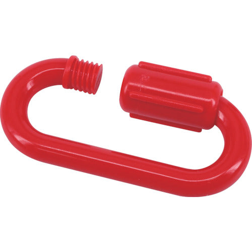 TRUSCO Plastic Carabiner Red 6mm (2 pieces) TCK6R 1 bag