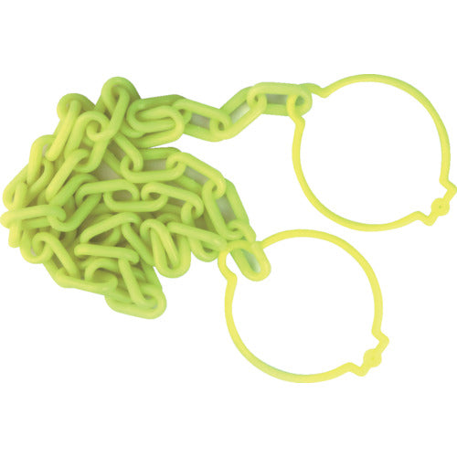 ＴＲＵＳＣＯ　プラチェーン（コーンリング付）　蛍光イエロー　６ＭＭＸ３Ｍ　TPCC6-3LY　1 本