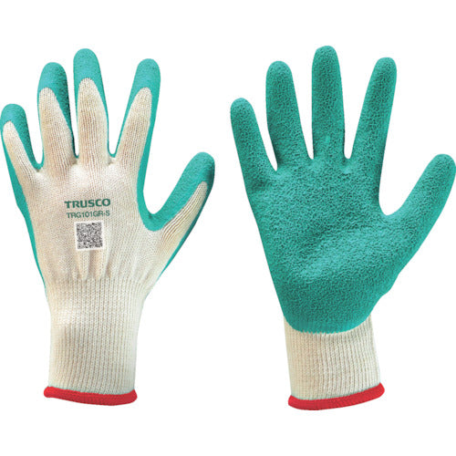 TRUSCO [Sold out and discontinued] Rubber unlined gloves, green, 1 pair, 10 gauge, S, TRG101GR-S, 1 pair