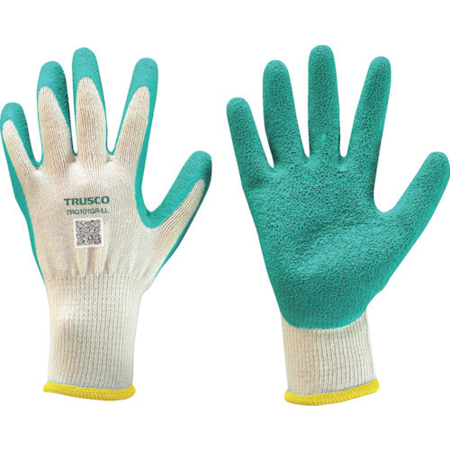 TRUSCO [Sold out and discontinued] Rubber backless gloves, green, 1 pair, 10 gauge, LL, TRG101GR-LL, 1 pair