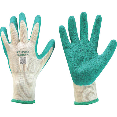 TRUSCO [Sold out and discontinued] Rubber unlined gloves, green, 1 pair, 10 gauge, M TRG101GR-M, 1 pair