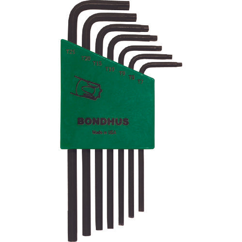 BONDHUS Torx [[R]] L-렌치 괴롭힘 세트 7 pcs. TR-TL7S 1 쌍