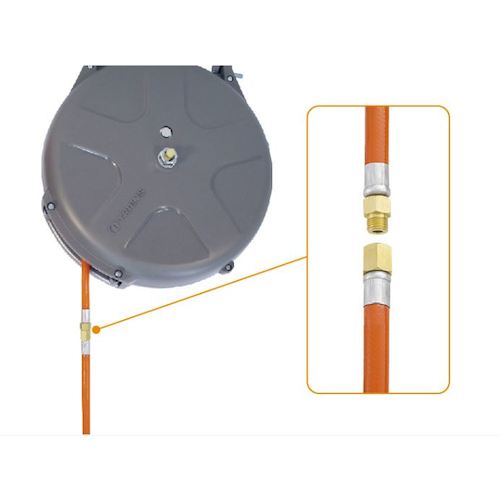 ＴＲＩＥＮＳ　耐火花性ソフトホースリール　内径６．５ｍｍ×１０ｍ　オレンジ　SHS-210SB-OR　1 台