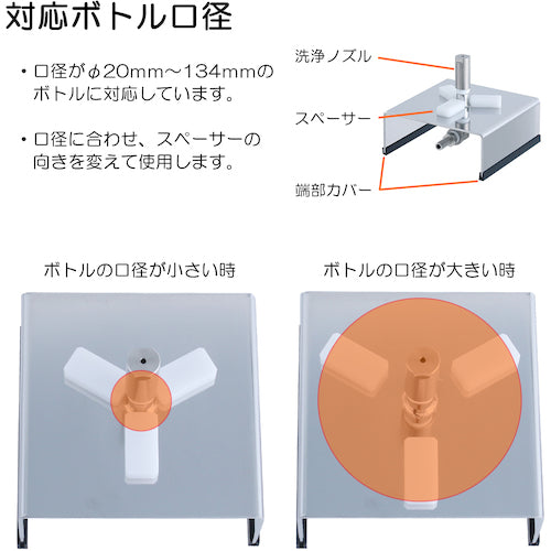 ＭＯＮＯＶＡＴＥ　ボトル洗浄台　TA-CN-3/8F　1 個