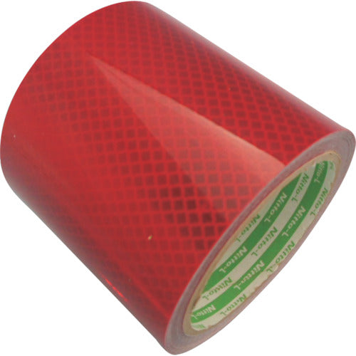 닛토 엘마테 연질 고휘도 프리즘 반사 테이프 DM9600 100mm×5M 레드 DM9600X100R 1권