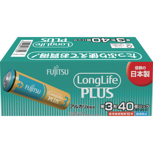 FDK Alkaline Battery AA Long Life Plus 40-Pack LR6LP(40S) 1 PK