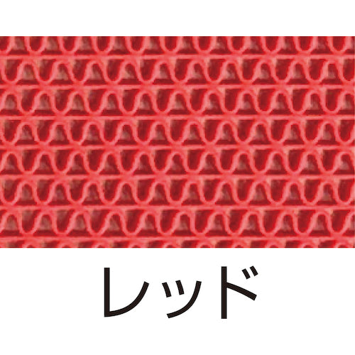 ＣＡＲ−ＢＯＹ　安全歩行マット　９００ｍｍｘ１０ｍ　レッド　AI-9010RE　1 本