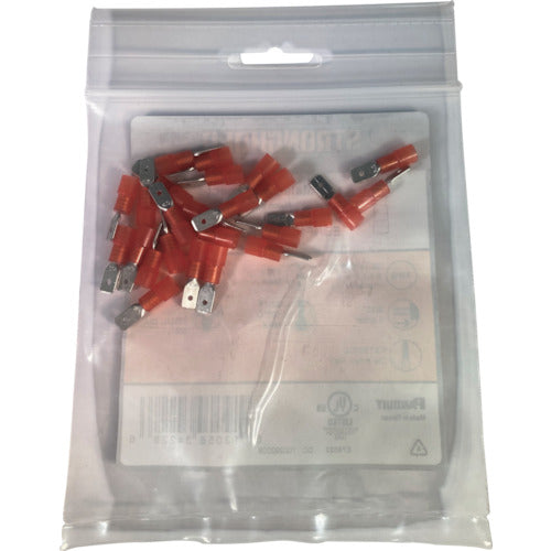 Stronghold nylon insulated crimp terminal, male type, wire size: AWG22-16/0.3-1.25sq, 187 tabs, 25 pieces, EDNF18-187MB-Q, EDNF18-187MB-Q, 1 bag