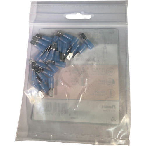 Stronghold nylon insulated crimp terminal, male type, wire size: AWG16-14/1.25-2sq, 187 tab, 25 pieces, EDNF14-187MB-Q, EDNF14-187MB-Q, 1 bag