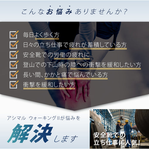 アシマル　靴の中敷き　ウォーキング２　２９．０−２９．５　CF809　1 足