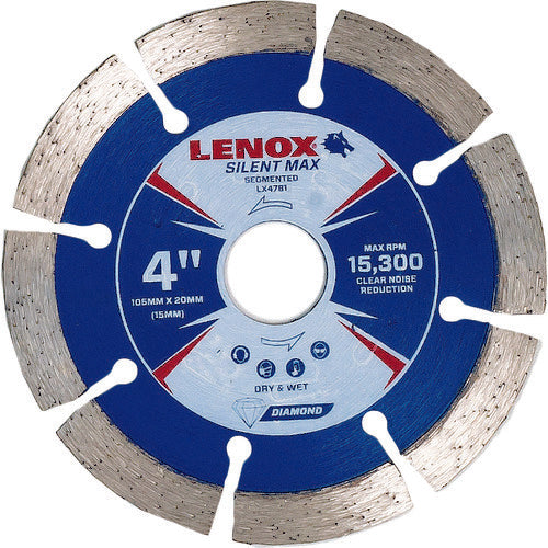 LENOX Silent Max Segment 105 Silent Diamond Wheel LX4781 1 piece