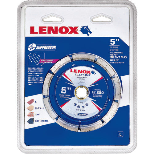 ＬＥＮＯＸ　サイレントマックス　セグメント１２５　静音ダイヤモンドホイール　LX4782　1 枚