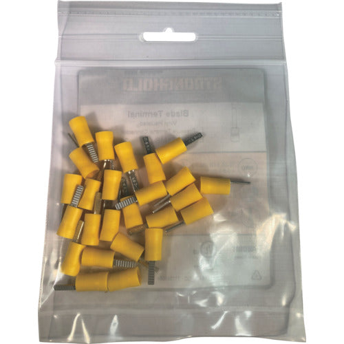 스트롱 홀드 비닐 절연 피복 부착 블레이드 단자 전선 사이즈：AWG12~10/3.5~5.5sq 25개들이 EDV10-11MB-Q EDV10-11MB-Q 1봉투