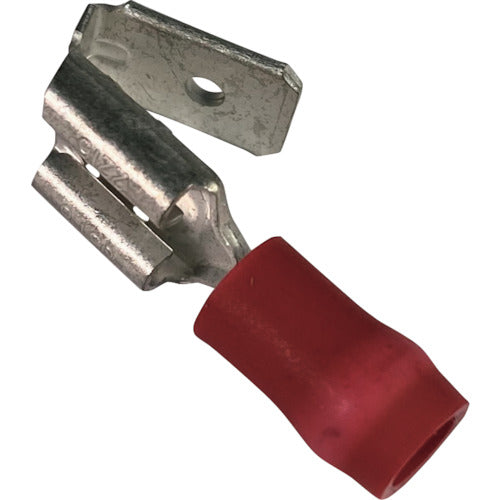 스트롱 홀드 Piggy Back 비닐 절연 피복 부착 압착 단자 전선 사이즈:AWG22~18/0.3~0.75sq 250 탭용 25개들이 EDV18-250P-Q EDV18-250P-Q 1봉투