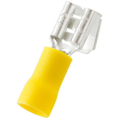 스트롱 홀드 Piggy Back 비닐 절연 피복 부착 압착 단자 전선 사이즈：AWG12~10/3.5~5.5sq 250 탭용 25개들이 EDV10-250P-Q EDV10-250P-Q 1봉투