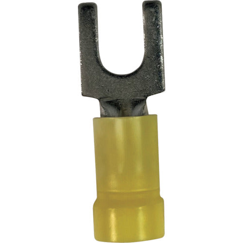 스트롱 홀드 비닐 절연 피복 부착 압착 단자(선개형) 전선 사이즈：AWG12∼10/3.5∼5.5sq 설치 나사：M3 25개들이 EV10-6FB-Q EV10-6FB-Q 1봉투