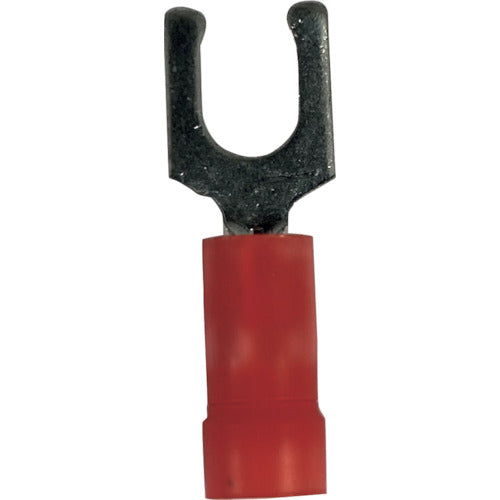 Stronghold Vinyl Insulated Crimp Terminal (Anti-pullout Type, Open Tip) Wire Size: AWG22-18/0.3-0.75sq Mounting Screw: M3 25 Pieces EV18-6LFB-Q EV18-6LFB-Q 1 Bag