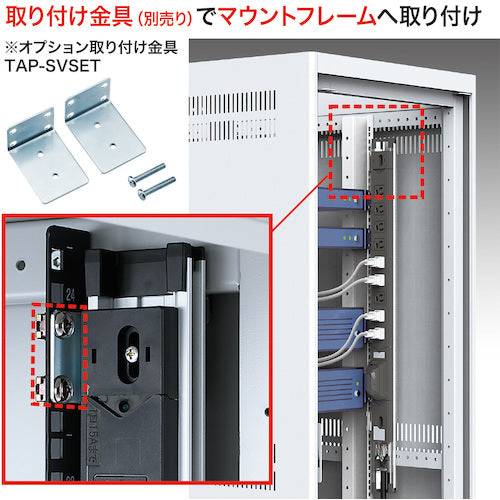 ＳＡＮＷＡ　１９インチサーバーラック用コンセント（１５Ａ）　TAP-SVSL1512　1 個