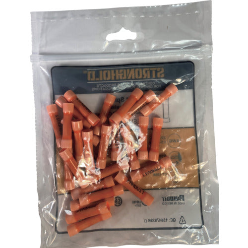 스트롱 홀드 비닐 절연 피복 부착 압착 슬리브(대칭용) 전선 사이즈：AWG22～18/0.3～0.75sq 25개들이 ESV18BX-Q ESV18BX-Q 1봉