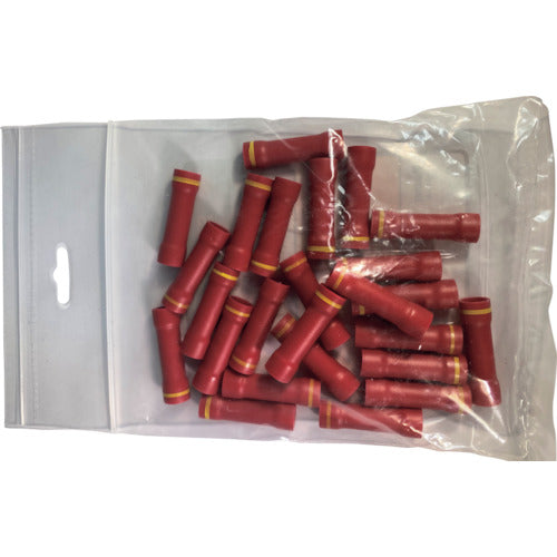 스트롱 홀드 Step Down 비닐 절연 피복 부착 압착 슬리브(대칭용) 전선 사이즈：AWG8/AWG12~10 25개들이 ESV8-ESV10-Q ESV8-ESV10-Q 1봉투