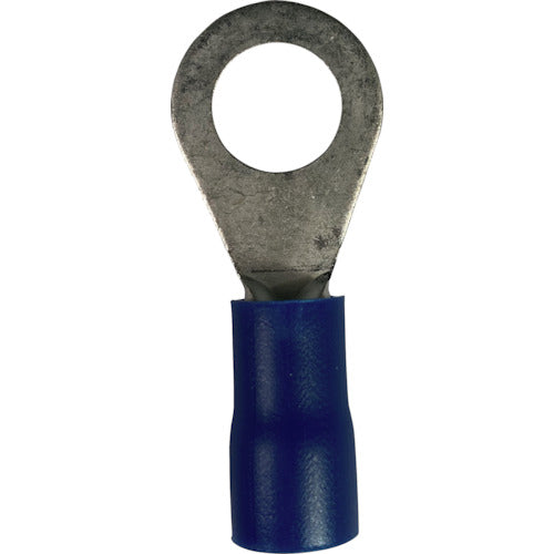 ストロングホールド　ビニール絶縁被覆付圧着端子（丸形）　電線サイズ：ＡＷＧ６／１４ｓｑ　取付ネジ：Ｍ１０　２５個入り　ＥＶ６−３８Ｒ−Ｑ　EV6-38R-Q　1 袋