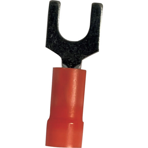 Stronghold Vinyl insulated crimp terminal (open tip) Wire size: AWG22-16/0.3-1.25sq Mounting screw: M6 25 pieces EV18-14FB-Q EV18-14FB-Q 1 bag