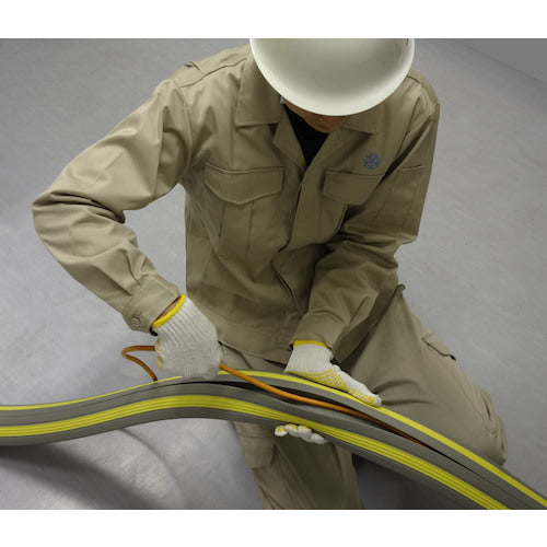 오켄 케이블 프로텍터 2 20x5M 그레이(황색 라인들이) CP2-20X5MGY 1개