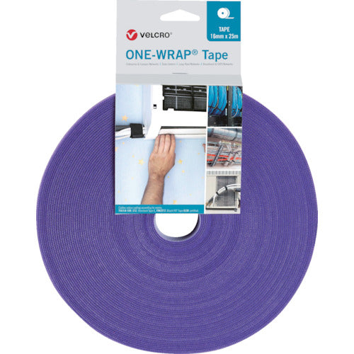 Velcro Velcro [R] ONE-WRAP [R] Tape Width 25mm x Length 25m Purple VEL-OW64159 1 roll